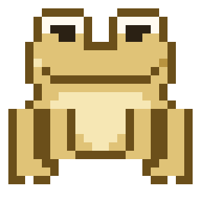 Mastic Frog — Pixel-Frosch